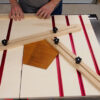 How to cut a wooden pentagon on the table saw