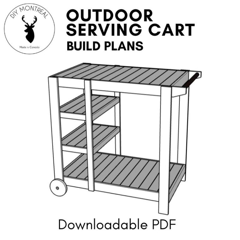 Outdoor Serving Cart Grill Cart Plans DIY Montreal