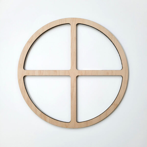 4 Compartment Round Serving Tray Router Template