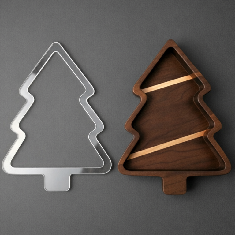 Stand Up Tree Router Template Christmas Tree Serving Tray Router Template - DIY Montreal