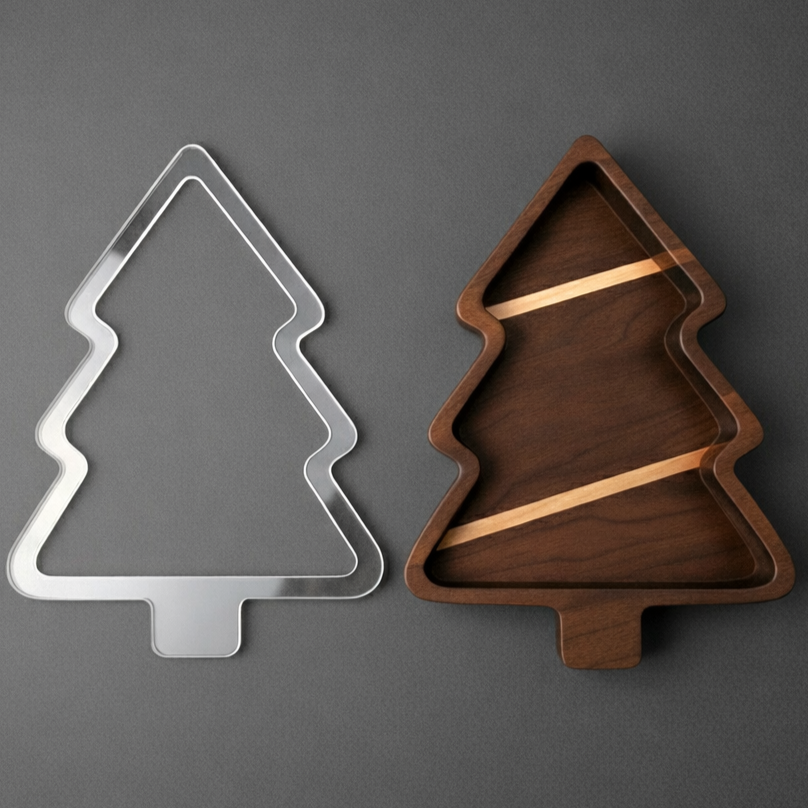 christmas tree serving tray router template christmas tree serving tray router template
