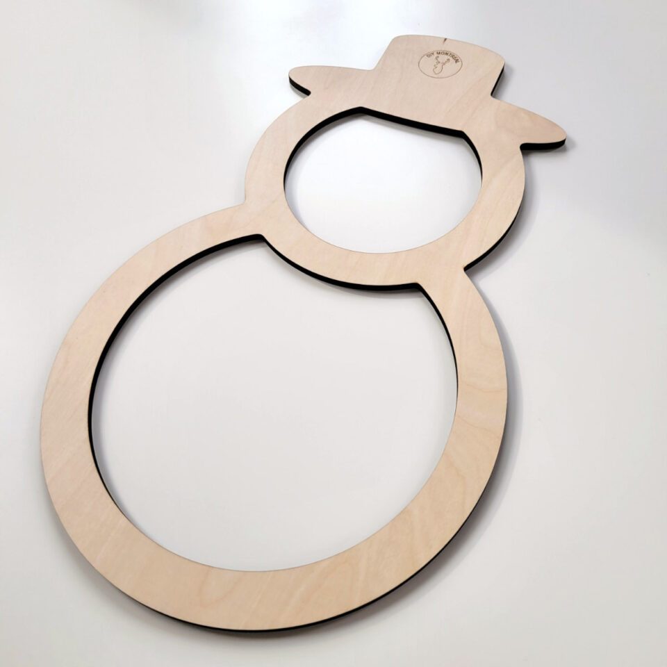 Snowman Holiday Serving Tray Router Template - DIY Montreal