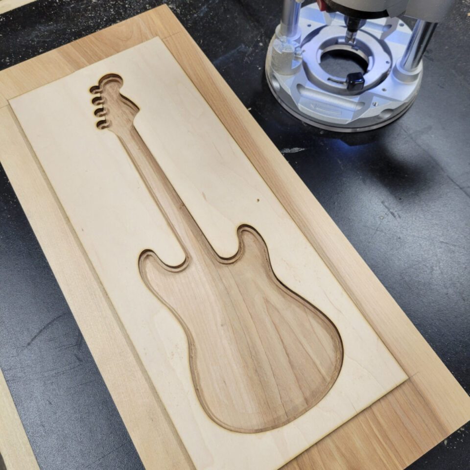 ‘Guitar’ Inlay Router Template DIY Montreal
