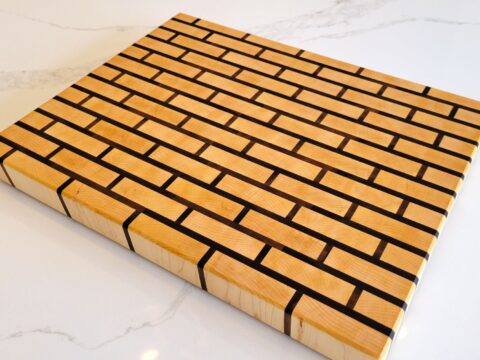 Brick wall cutting board