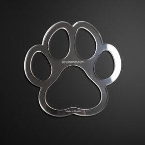 dog paw router template